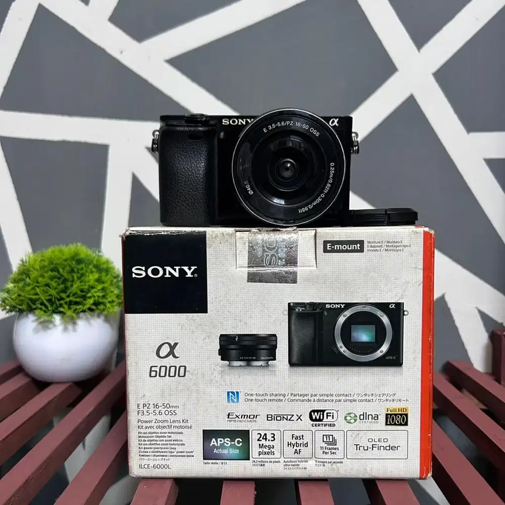Kamera Sony a6000 lengkap siap pakai