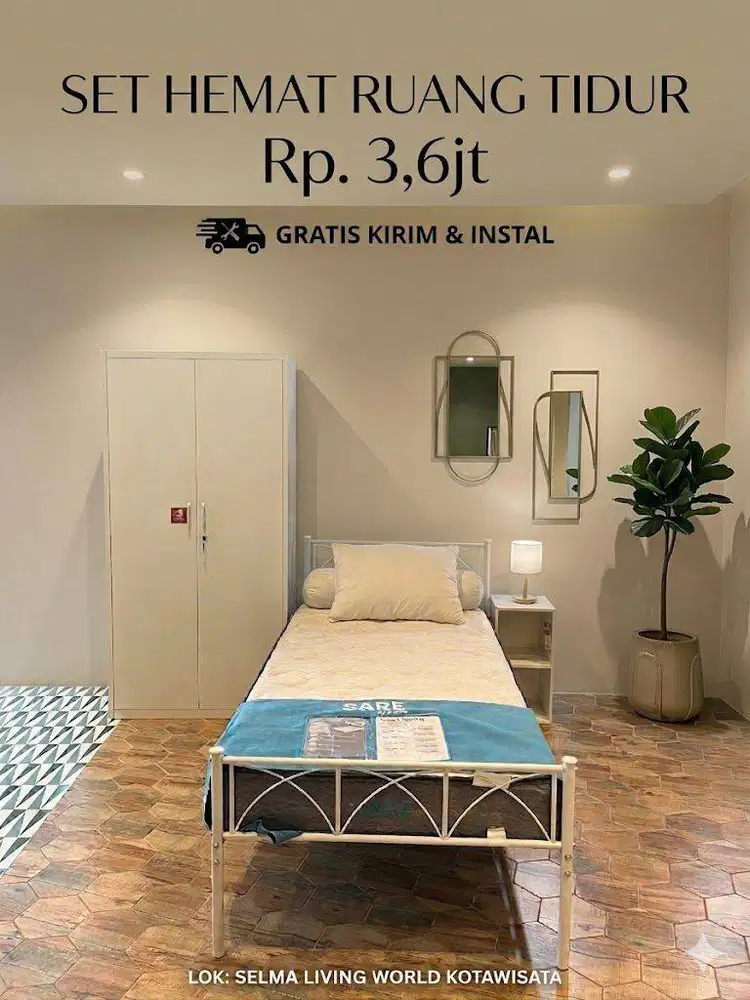 Promo cuci gudang set hemat kamar tidur