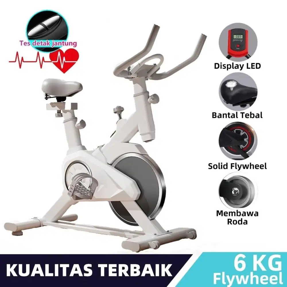Spinning Bike sepeda statis tes detak jantung olahraga indoor dalam