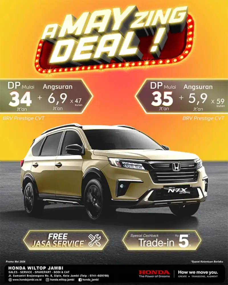 Promo Mobil Honda Jambi
