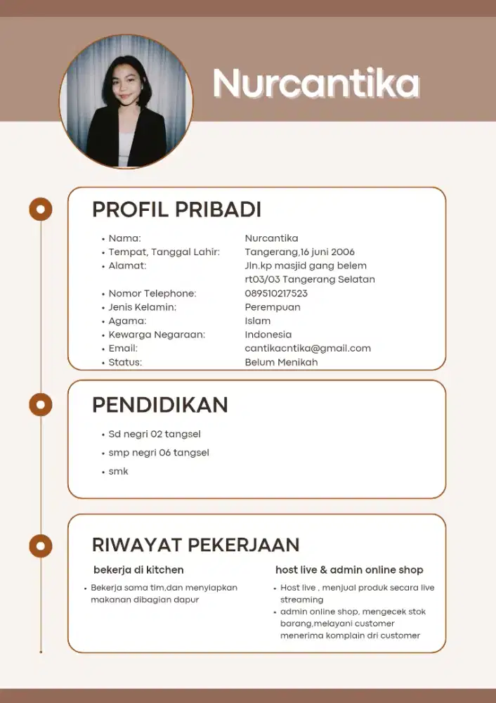 cari pekerjaan daerah Cengkareng/jakbar