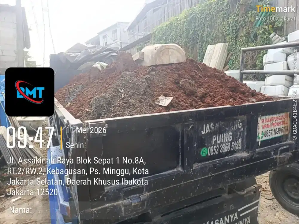Jasa buang puing dan angkut sampah