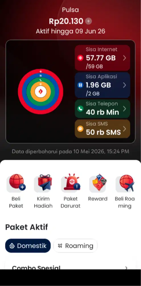 Kartu Orbit 150gb