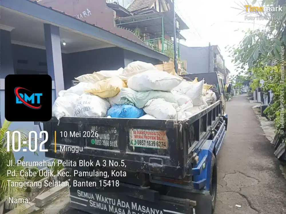 Jasa buang puing dan angkutan sampah proyek