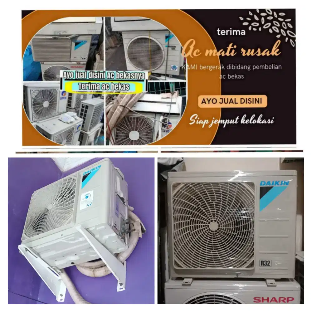 Terima ac bekas rusak