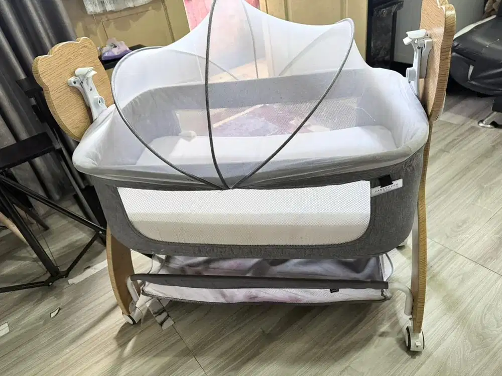 Tempat tidur bayi bonus kasur premium