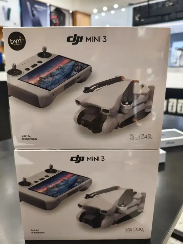 Drone Dji Mini 3 Rc Remot Layar Kondisi 100% Baru Segel BOX