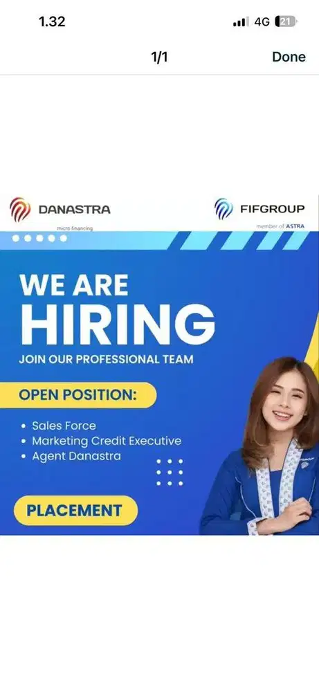 URGENT LOKER SALES MARKETING FIFGROUP KIOS KUNCIRAN