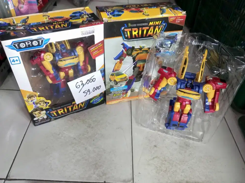 PROMO Mainan Anak Robot Tritan Transformers