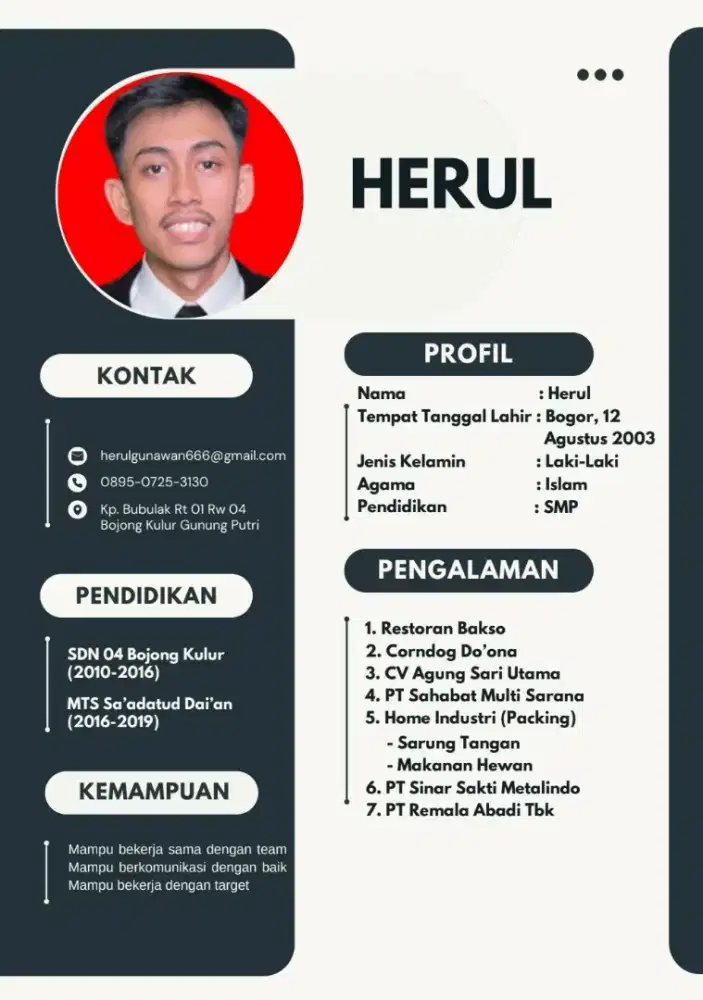 Butuh freelance bapak/ibu