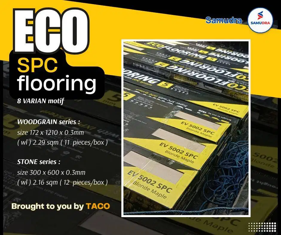 harga spc flooring eco - EV 5003 SMOKE ELM