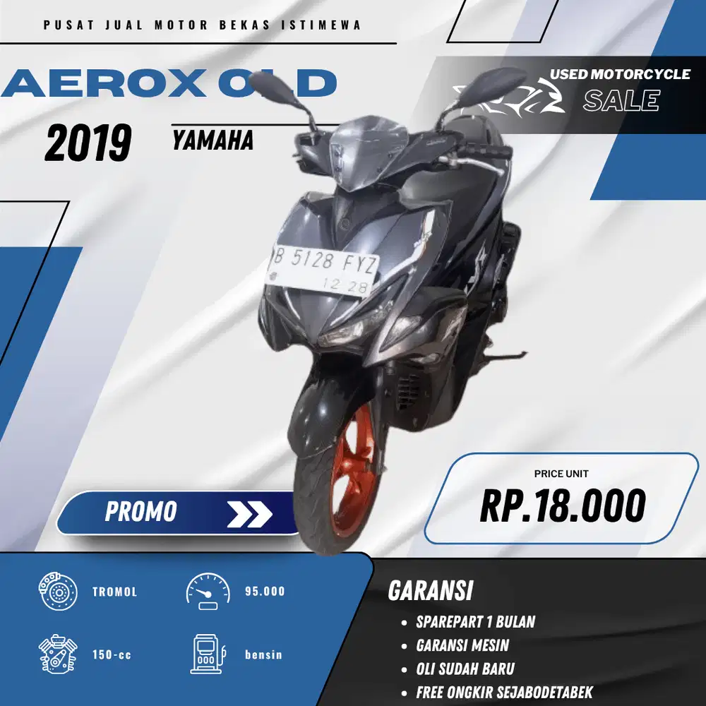 YAMAHA AEROX OLD 2019  HARGA TERMURAH(SUKSESMOTOR)