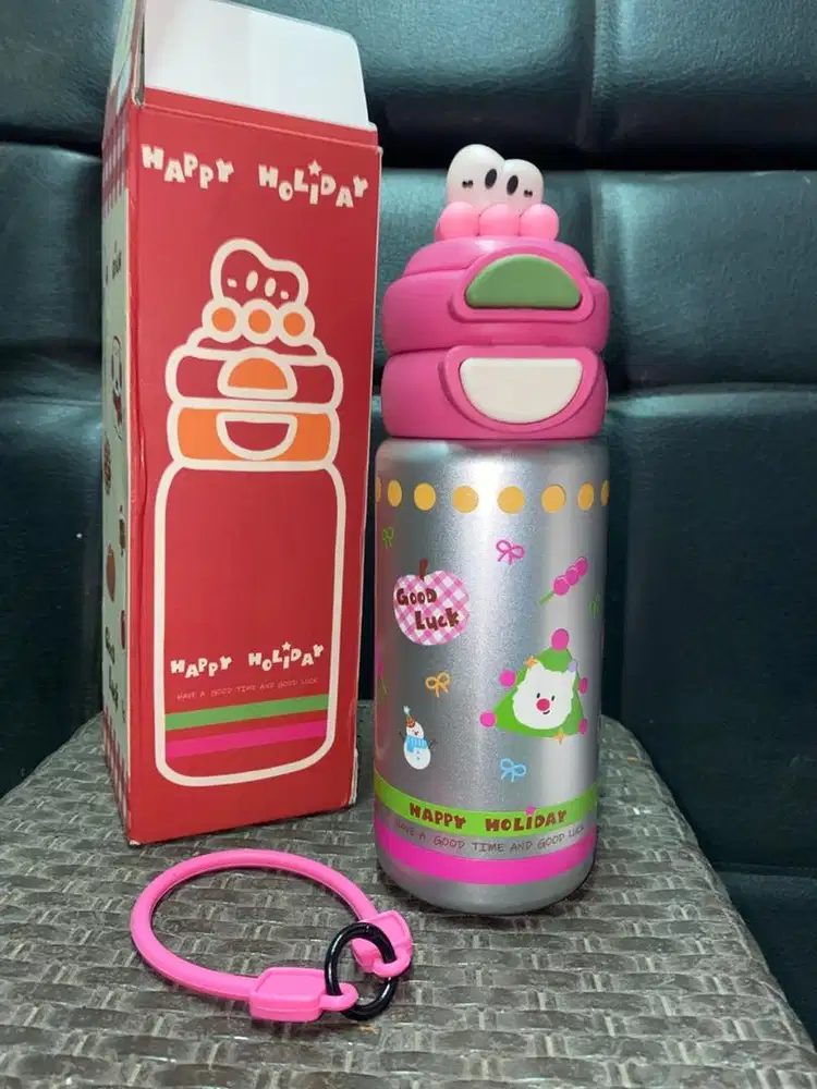 Tumbler Tagi abu pink/botol minum