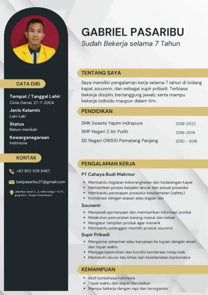 Cari loker supir pribadi