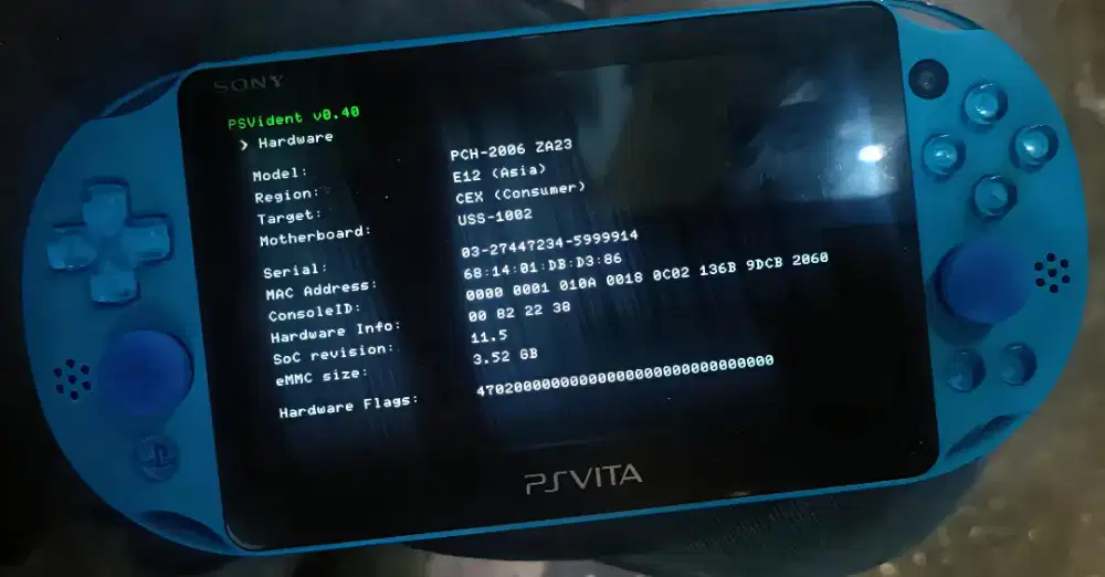 Ps Vita Slim aqua blue