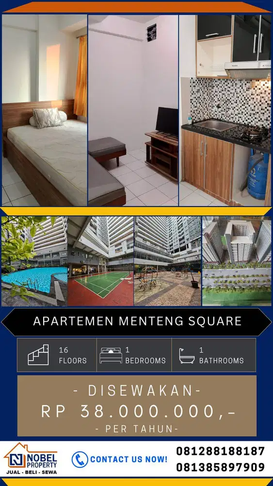 Disewakan Apartemen Mentes 2BR Furnished Murah