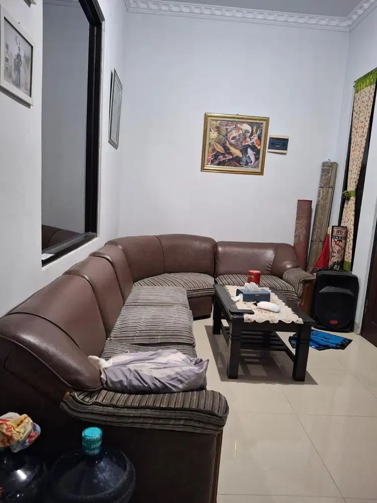 Sofa L dan meja set