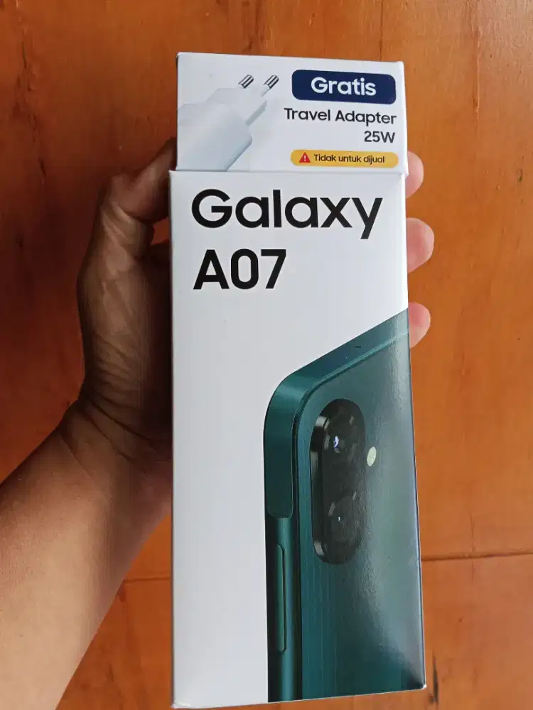 JUAL HP SAMSUNG A07 ( 4G )RAM 4/128 Black Green Fullset Ori