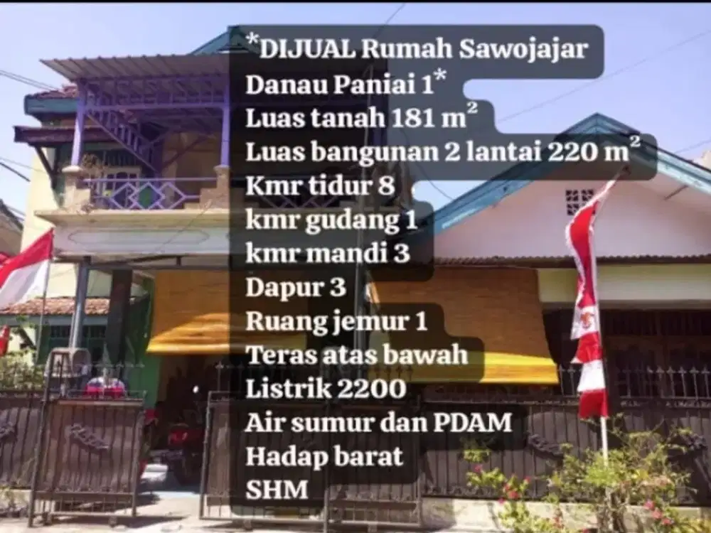 Rumah Sawojajar Malang Danau Paniai Dijual Murah Cepat Edisi B.U Poll