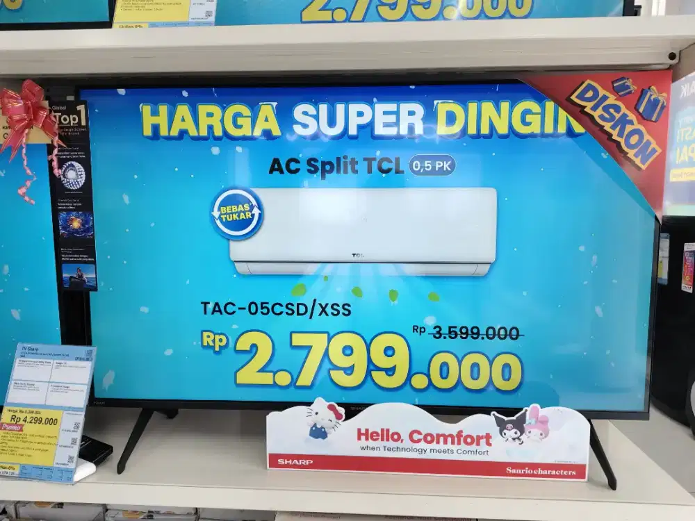 Tv sharp 43inch 4T-C43HJ600I cicilan 0% menggunakan Kredivo