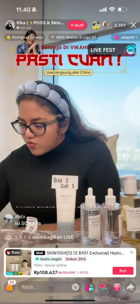 DICARI HOST LIVE SKINCARE