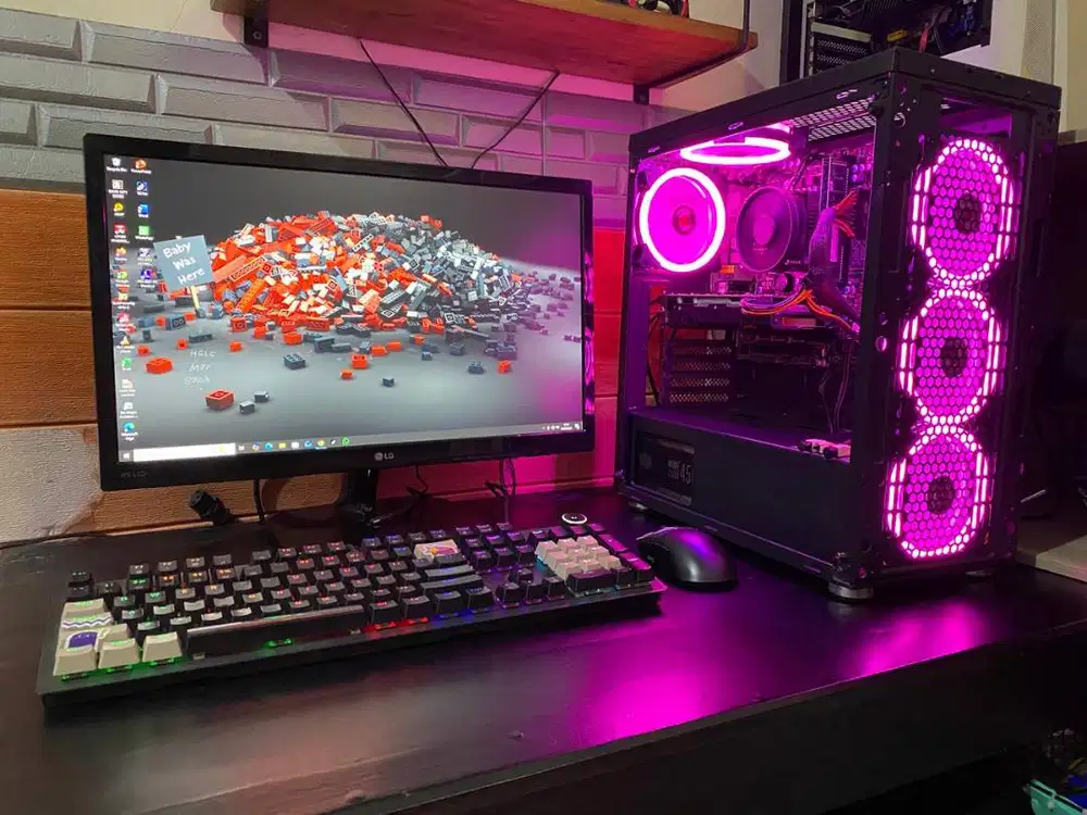 PC Gaming Fullset lengkap tinggal colok aja, Core i7, Siap gebeeerrr..