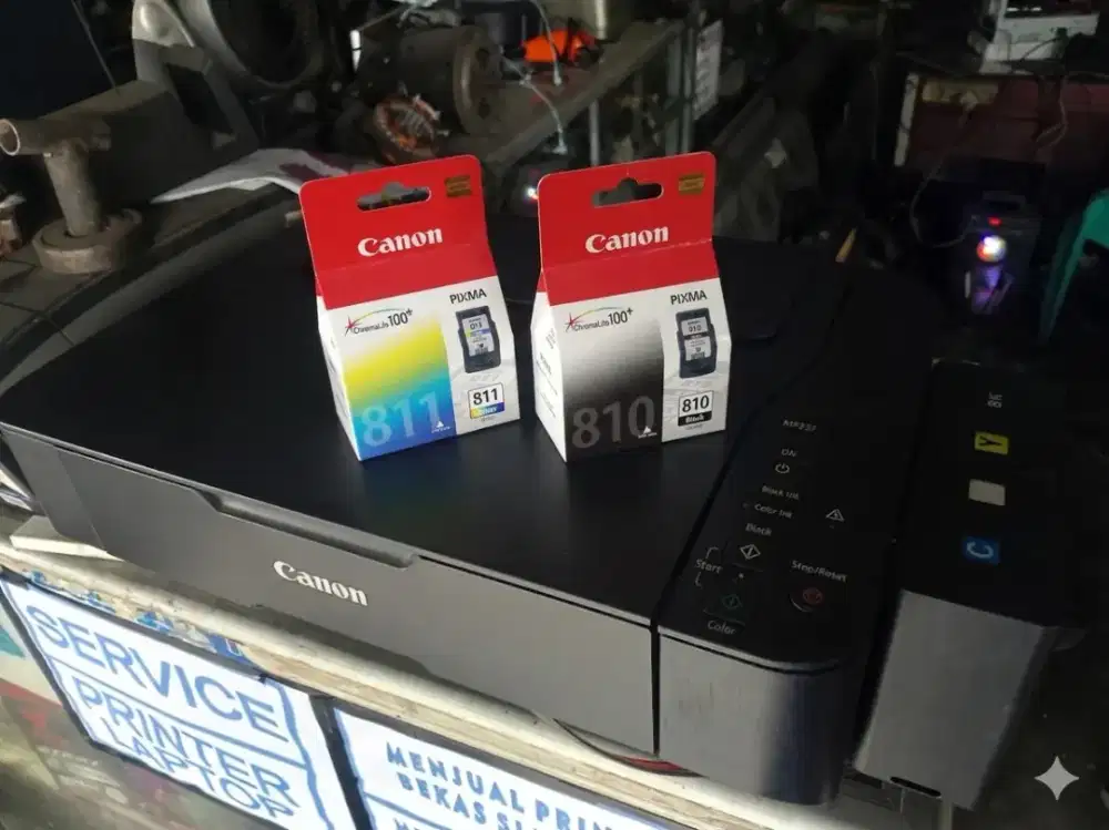 Printer mp237 scanner fotocopy black only siap pakai
