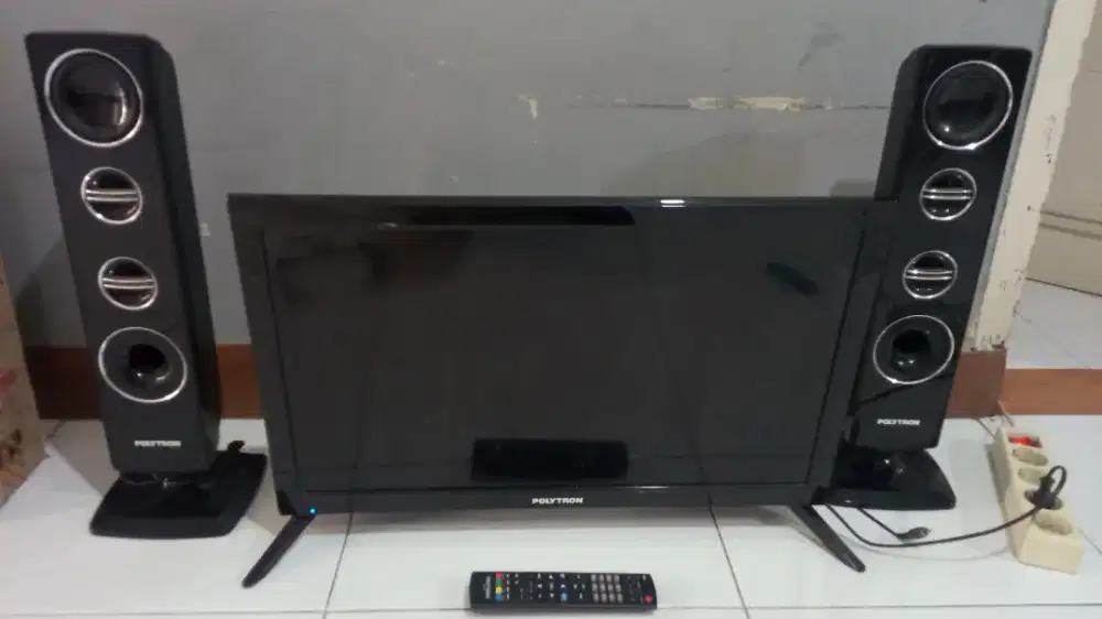 Tv led Polytron tower analog 24inci mulus