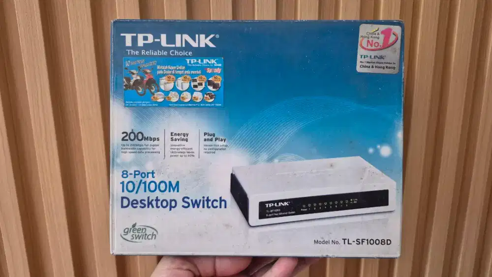 TP LINK Desktop switch extended range router obral