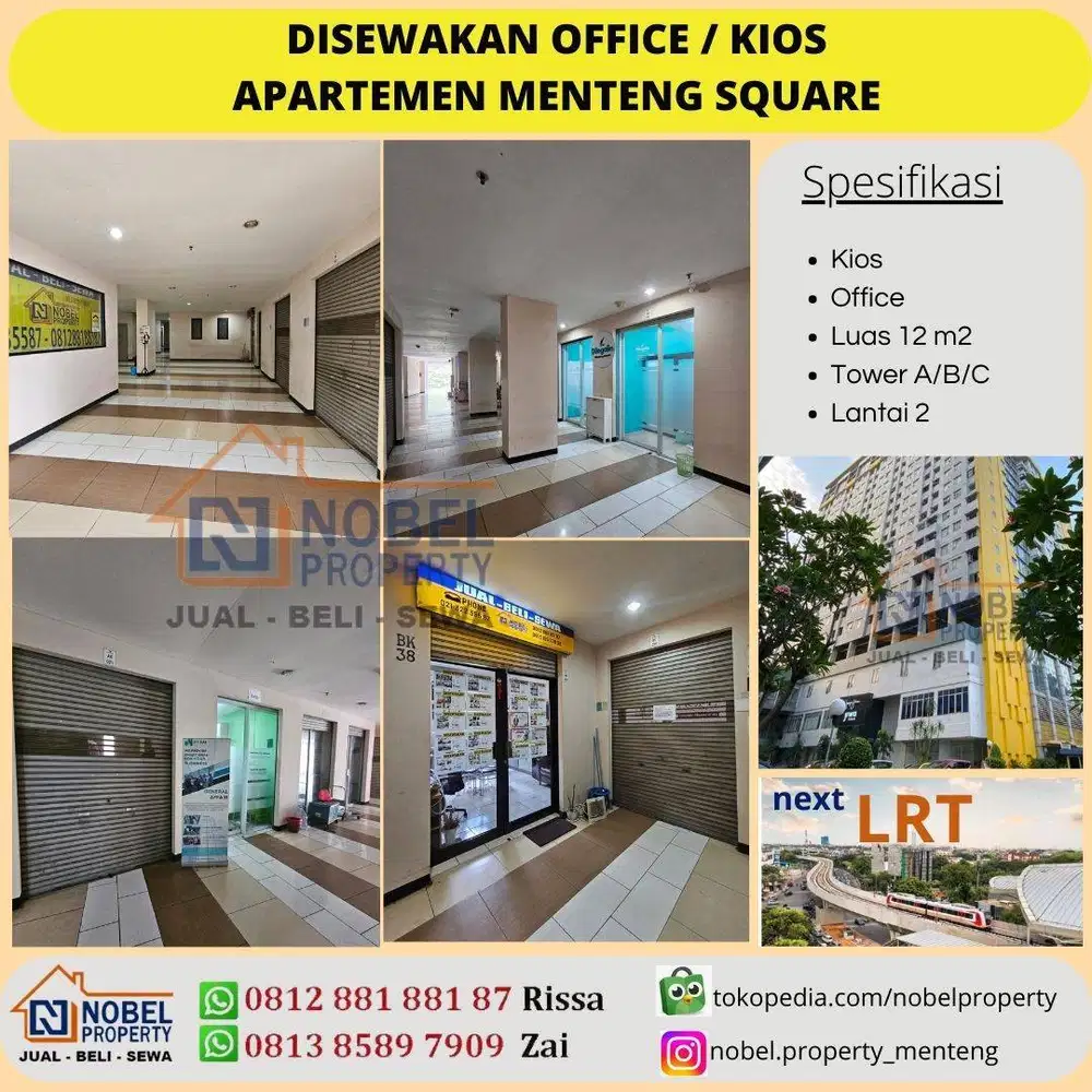 Disewakan Ruang Usaha Apartemen Mentes Lokasi Strategis Jakarta Pusat