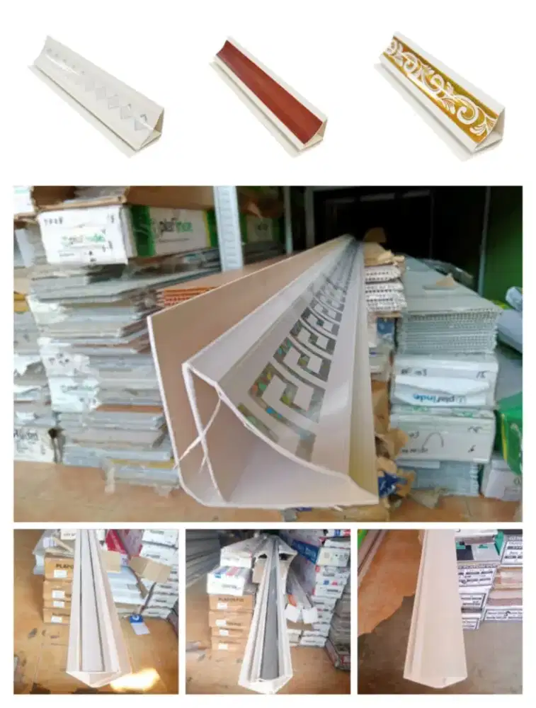 List profil PVC list tembok PVC list pinggir PVC plafon PVC