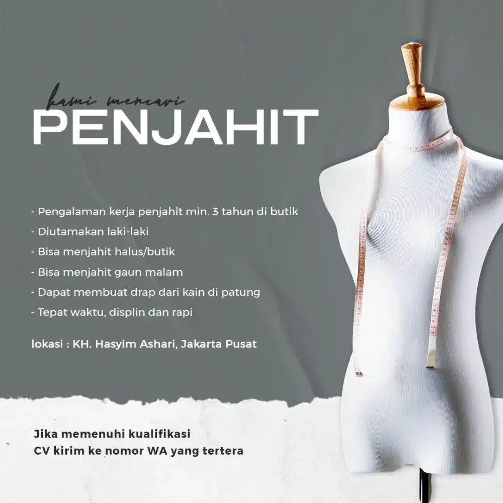 Penjahit Gaun Malam