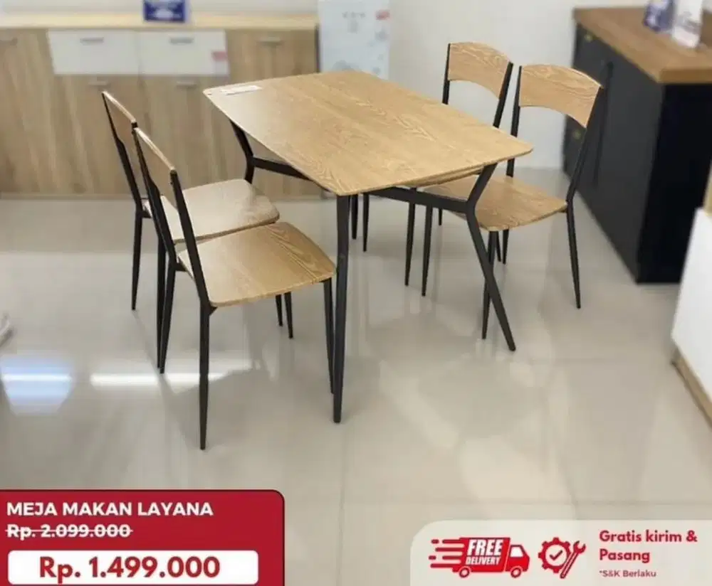 Layana meja makan minimalis