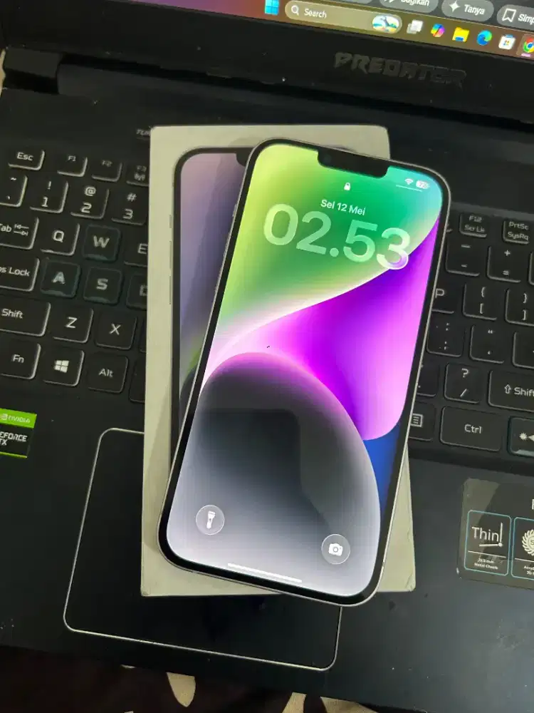 iPhone 14Plus 256gb sinyal aman