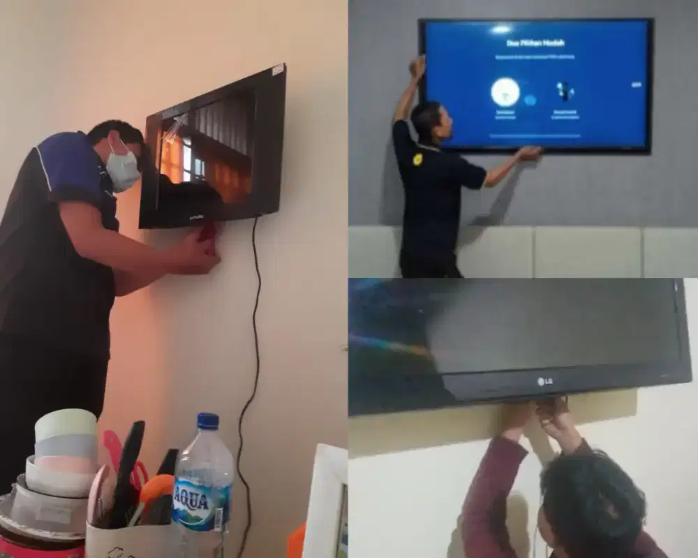 Braket +pasang atau jasa pasang terima rapih breket bracket led tv
