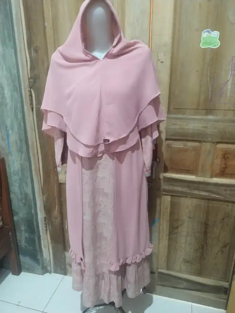 Gamis + Kerudung Preloved Anak