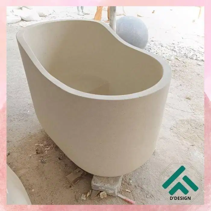 Bathtub Duduk Teraso Handmade Finishing Glossy