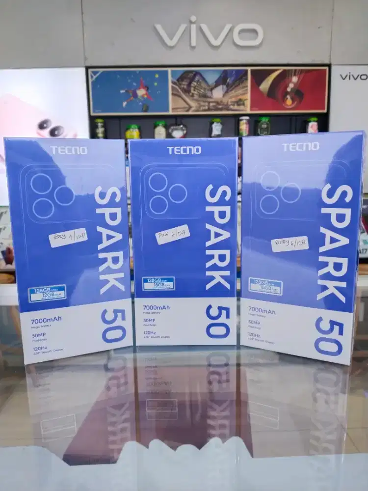[NEW] TECNO Spark 50 4GB/128GB, 6GB/128GB, 8GB/128GB Garansi Resmi
