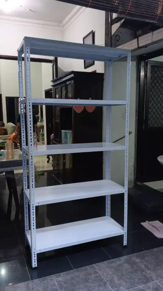 Rak siku besi lubang & rak minimarket