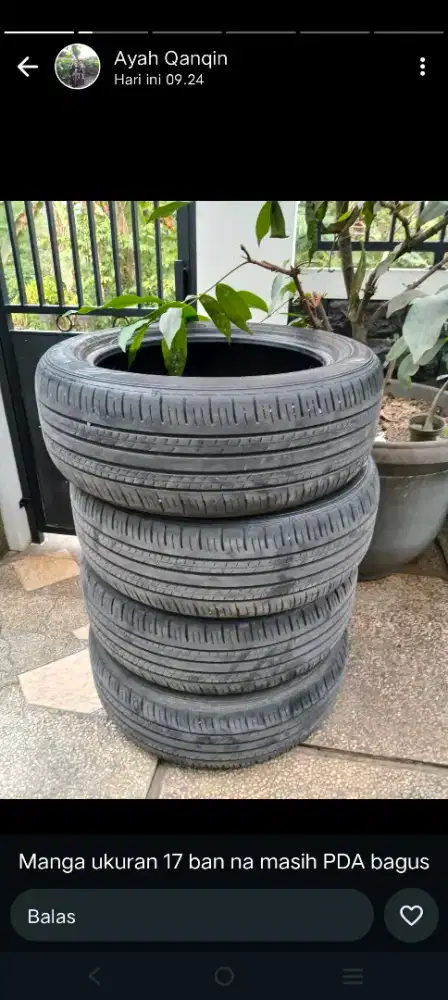 Di jual ban ukuran 17.copoton mobil