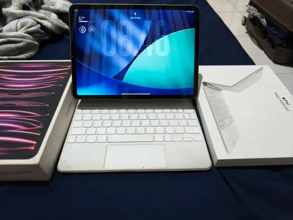 Ipad pro gen 4 M2 CHIP grey 128gb wifi cellular 5G fullset resmi IBOX