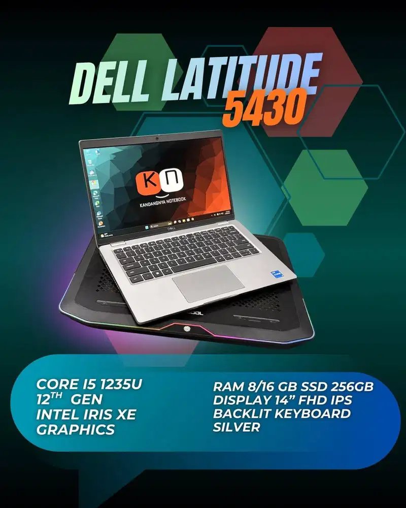 Dell Latitude 5430 Core i5 1235U RAM 8GB 256GB Layar 14Inch