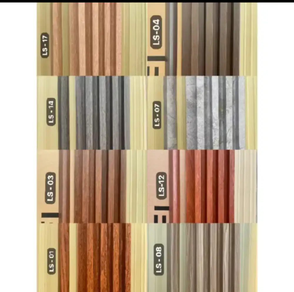 WPC panel dinding PVC dekorasi dinding