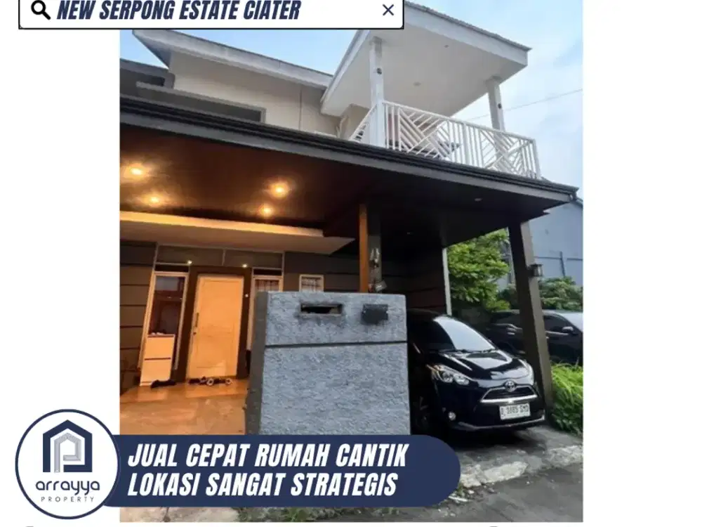 DIJUAL CEPAT RUMAH CANTIK SIAP HUNI DI NEW SERPONG ESTATE CIATER (EN703)