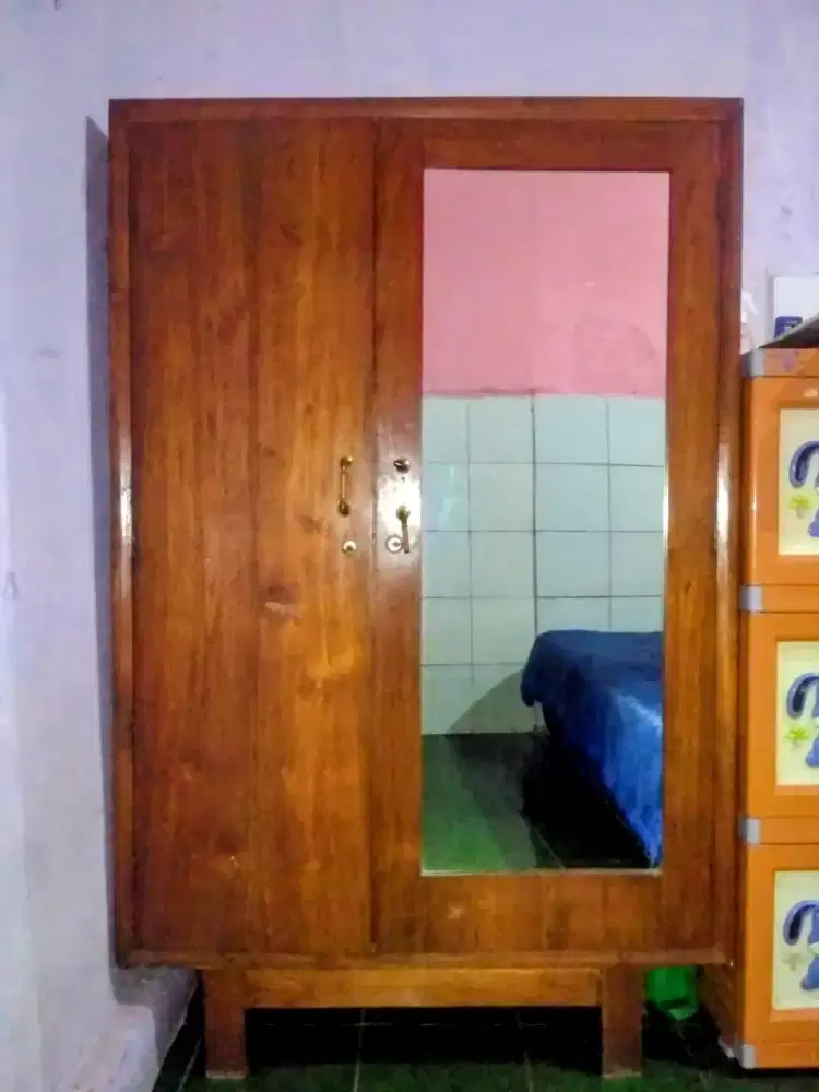 Lemari Almari Jati 2 Pintu