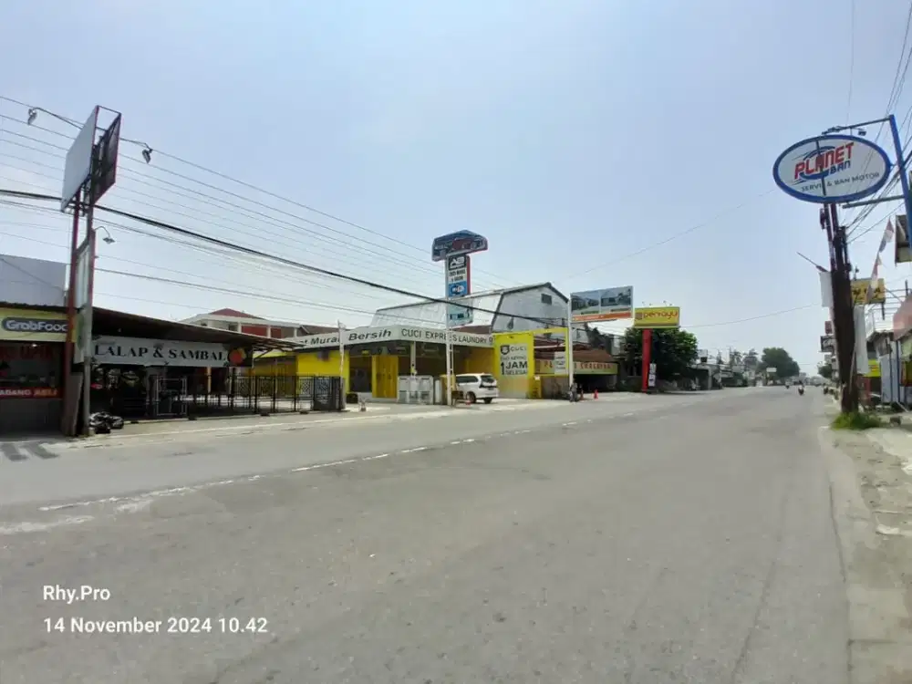 DI JUAL TANAH BONUS BANGUNAN MANGKU JALAN RAYA ASPAL DUA MUKA