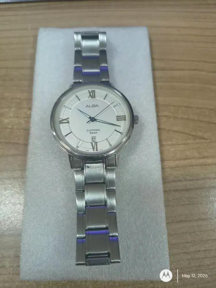 Jam Alba original kaca sappire