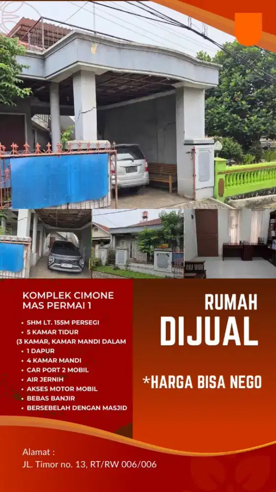 Rumah strategis di Cimone Mas Permai 1