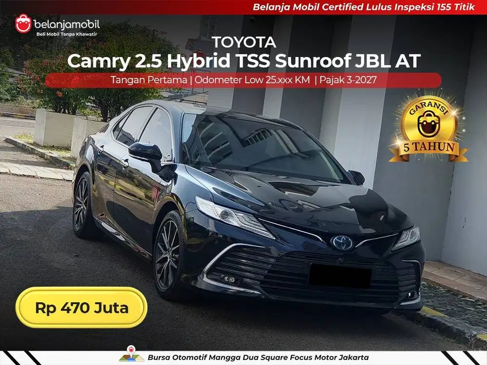 [ LOW KM 25RB ] Toyota Camry 2.5 Hybrid TSS Sunroof JBL AT 2022/2023