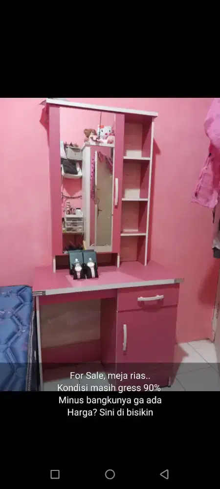 For sale lemari dan meja rias